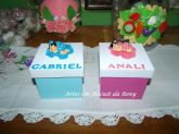 Caixas de Acrilico com Biscuit (confirmar disponobilidade)